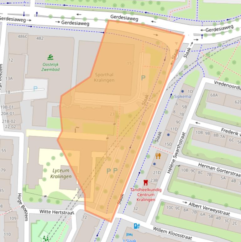 Kaart van postcodegebied 3061CR.