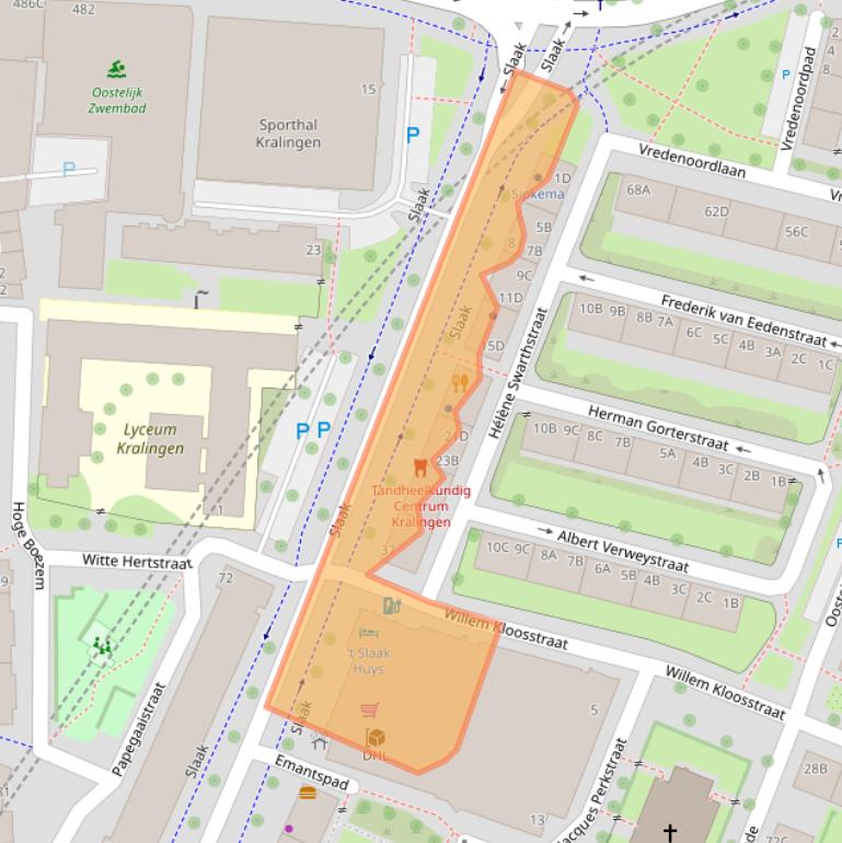 Kaart van postcodegebied 3061CS.