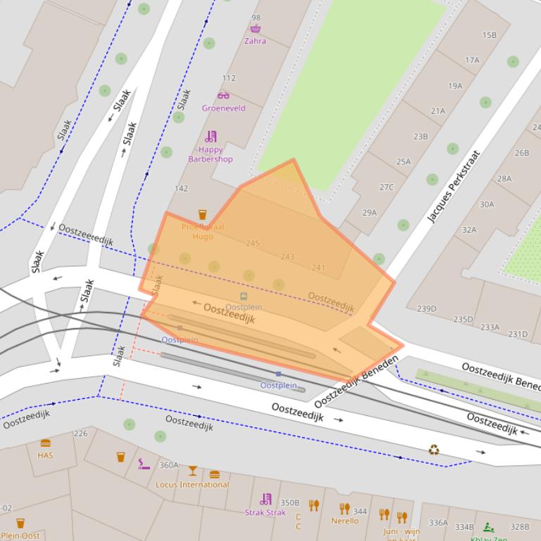 Kaart van postcodegebied 3061CX.