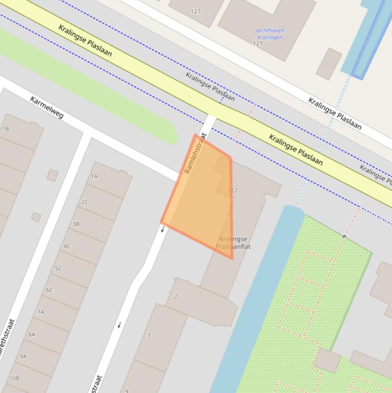 Kaart van postcodegebied 3061DH.