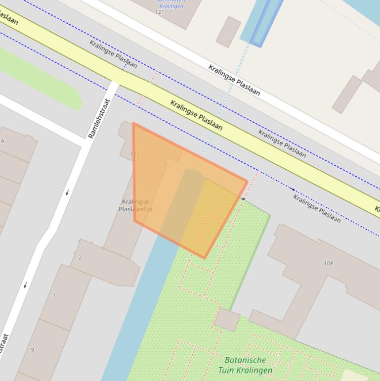 Kaart van postcodegebied 3061DJ.