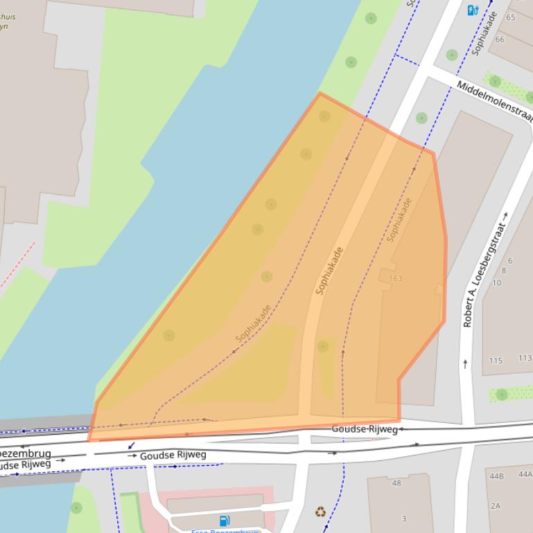 Kaart van postcodegebied 3061DR.