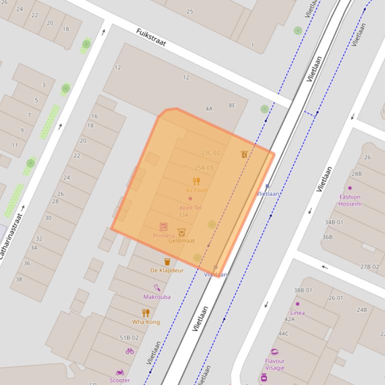 Kaart van postcodegebied 3061DT.
