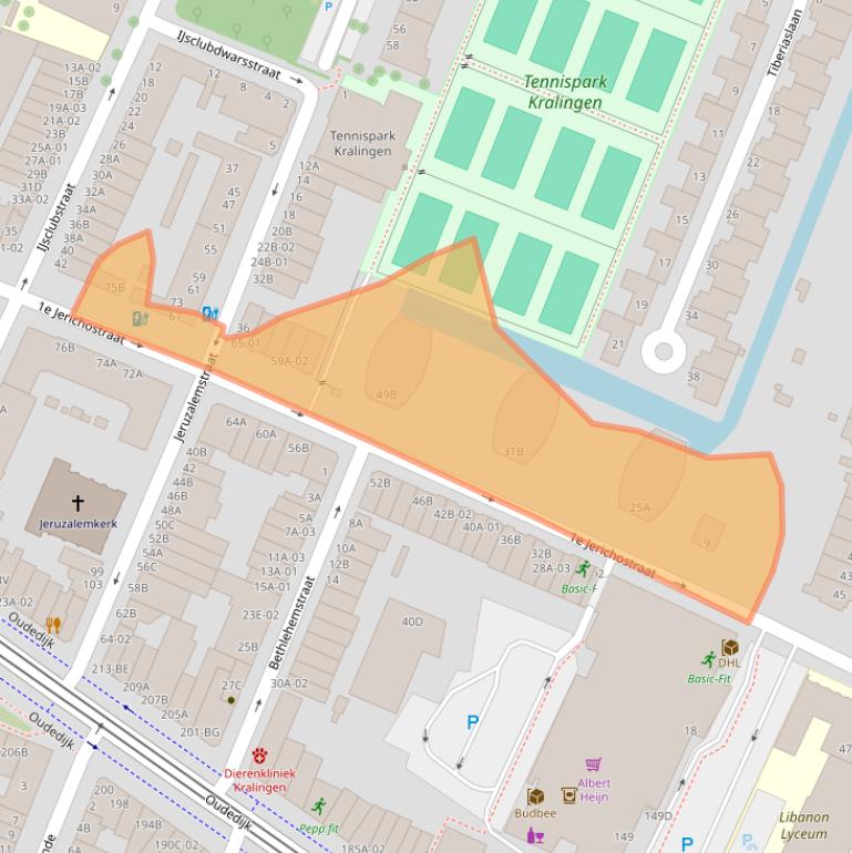Kaart van postcodegebied 3061GC.