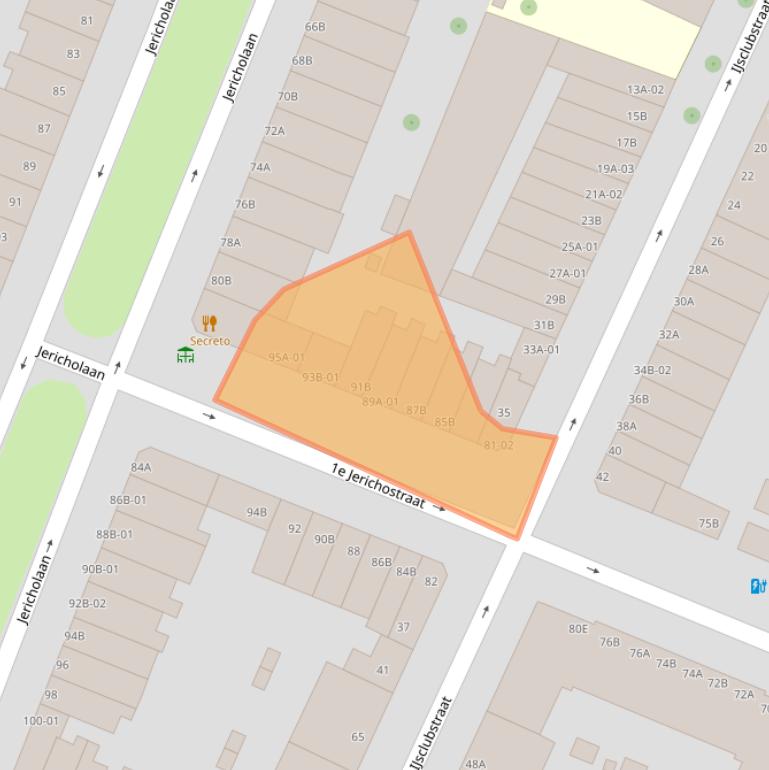 Kaart van postcodegebied 3061GD.