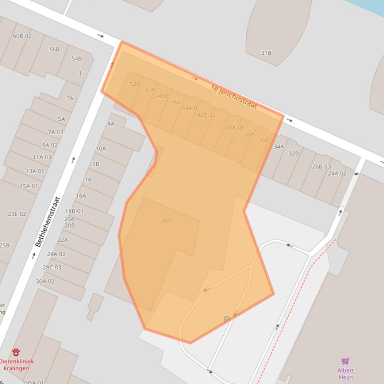 Kaart van postcodegebied 3061GG.