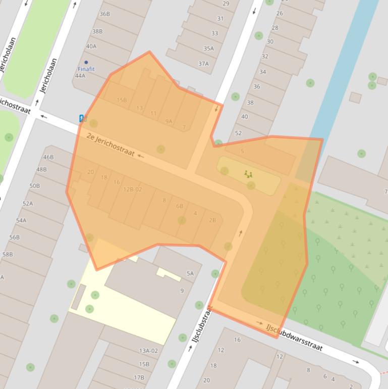 Kaart van postcodegebied 3061GL.