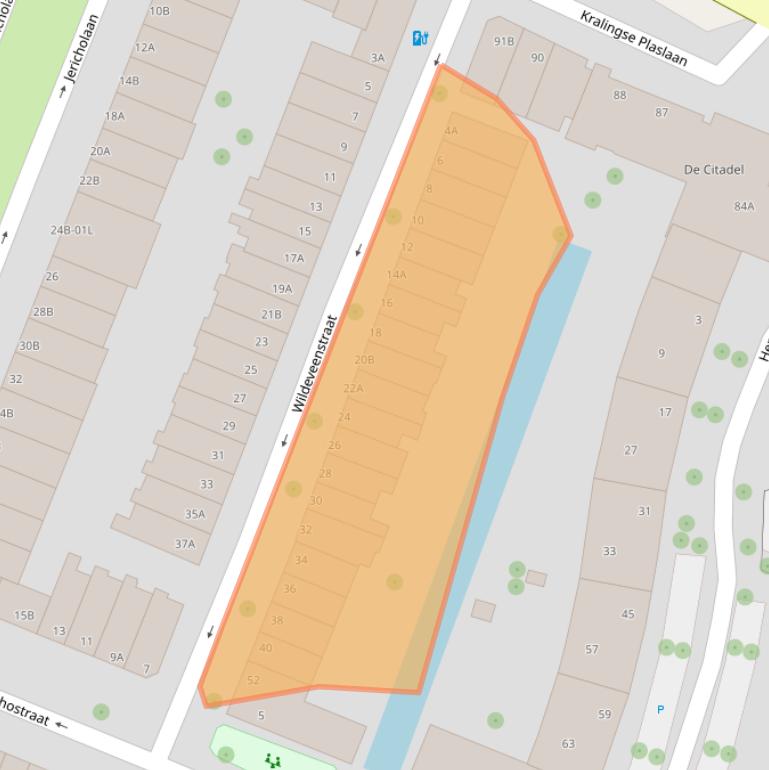 Kaart van postcodegebied 3061GZ.