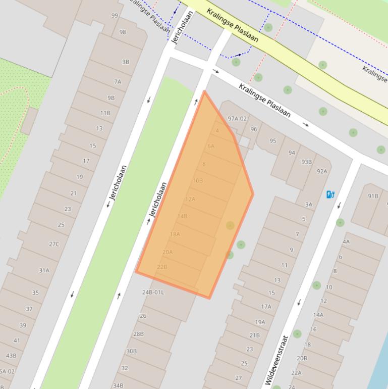 Kaart van postcodegebied 3061HE.