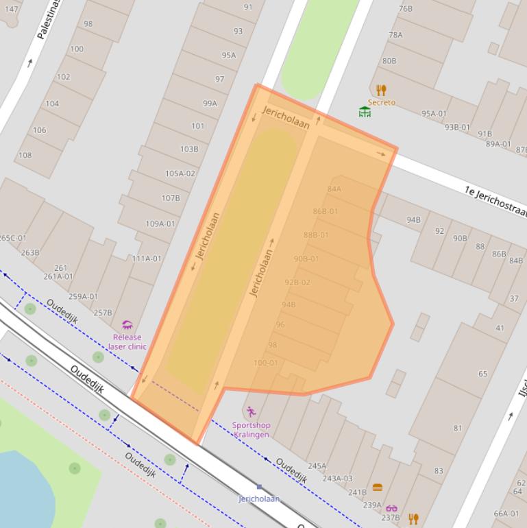 Kaart van postcodegebied 3061HJ.