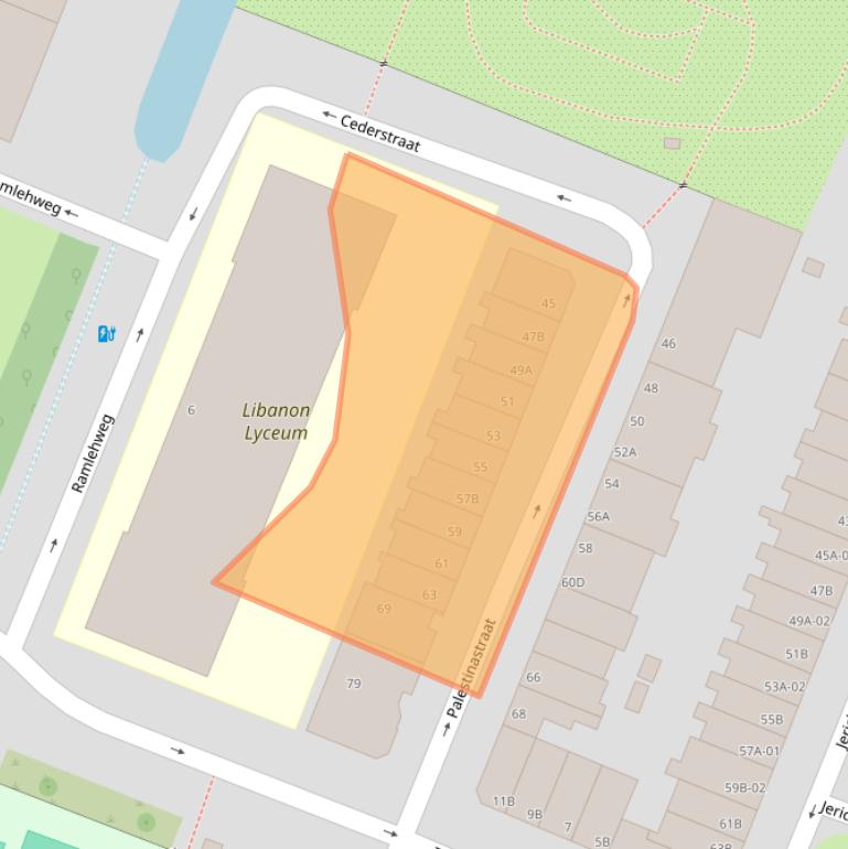 Kaart van postcodegebied 3061HK.