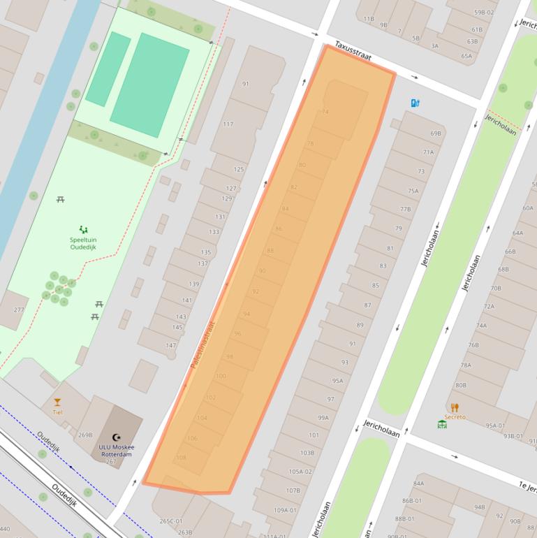 Kaart van postcodegebied 3061HP.