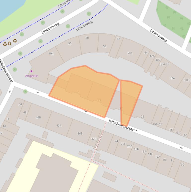 Kaart van postcodegebied 3061JN.