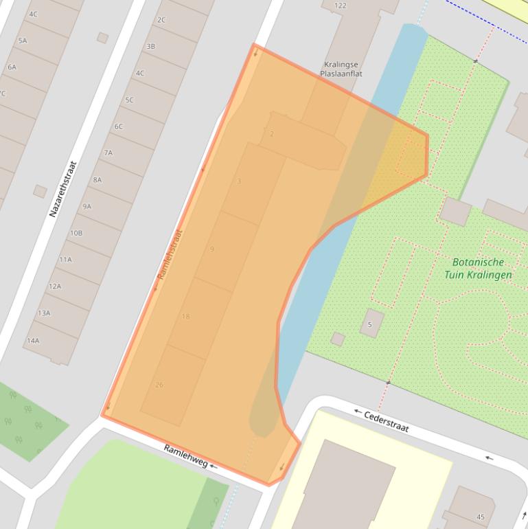 Kaart van postcodegebied 3061JT.