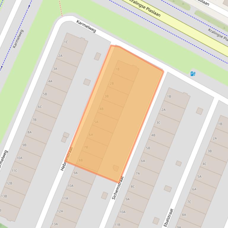 Kaart van postcodegebied 3061KC.