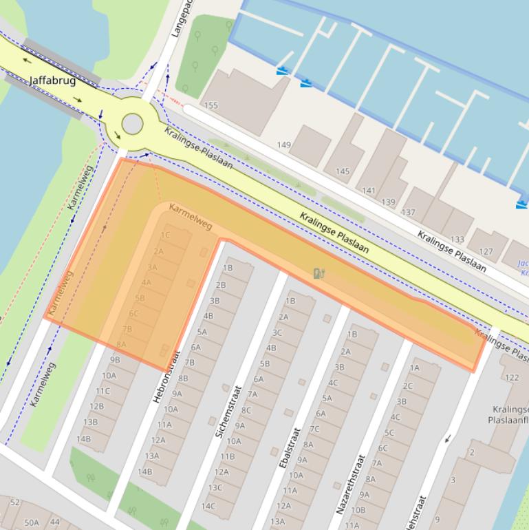 Kaart van postcodegebied 3061KE.