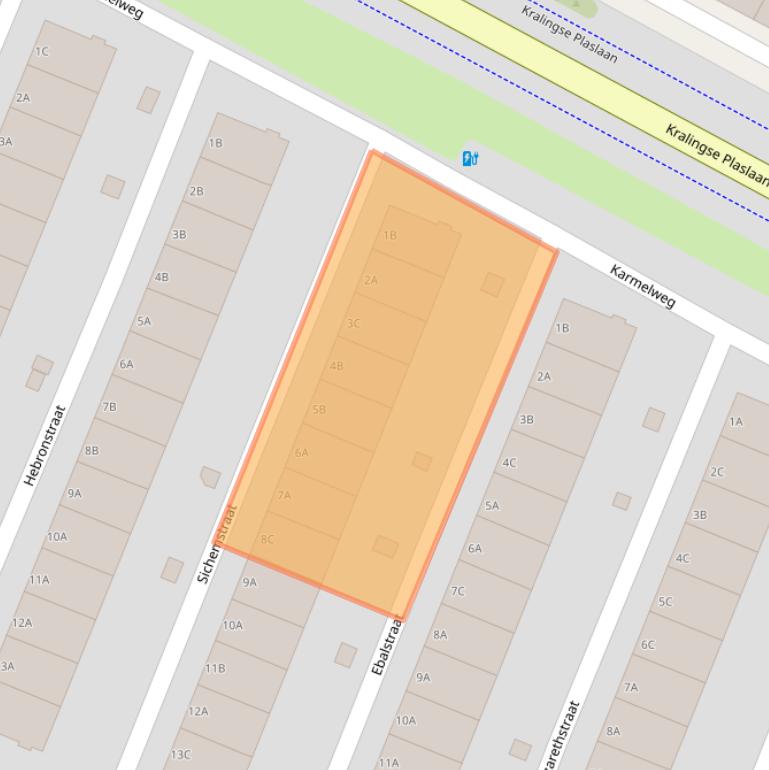 Kaart van postcodegebied 3061KR.