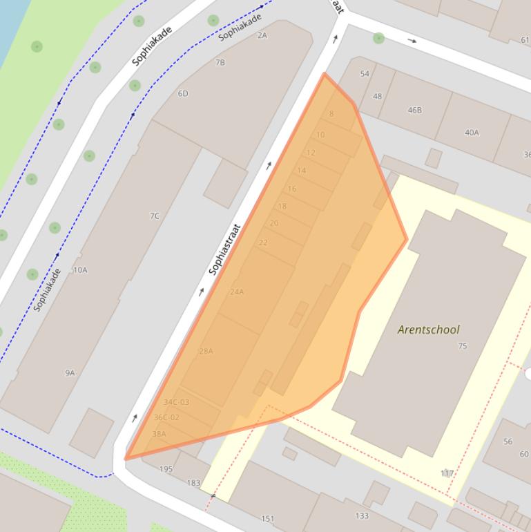 Kaart van postcodegebied 3061LT.