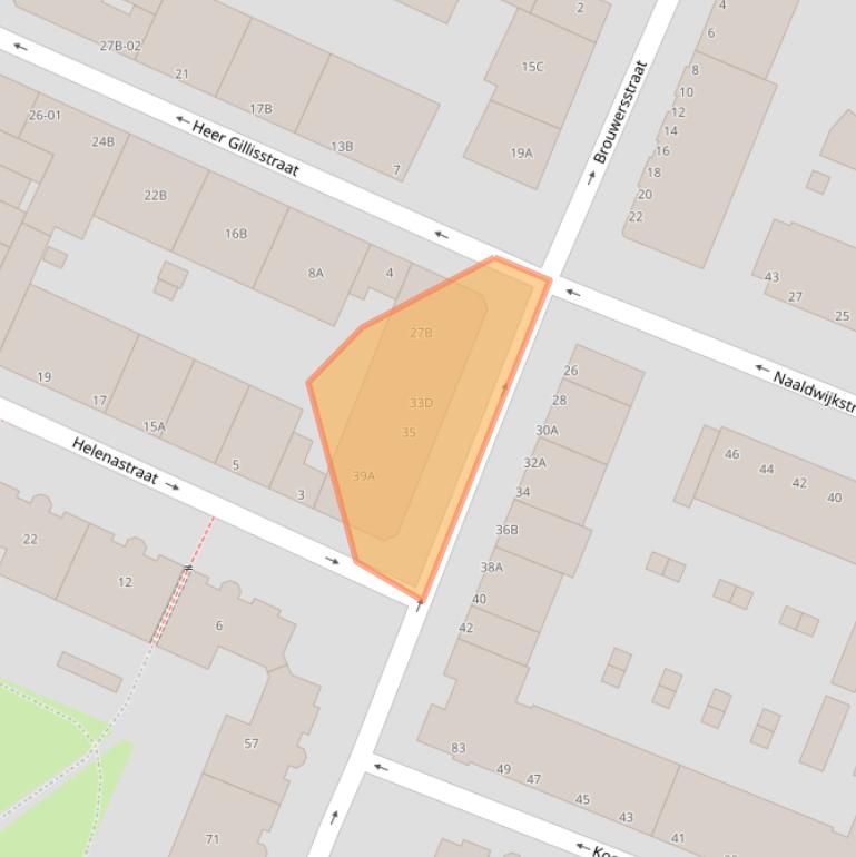 Kaart van postcodegebied 3061ND.