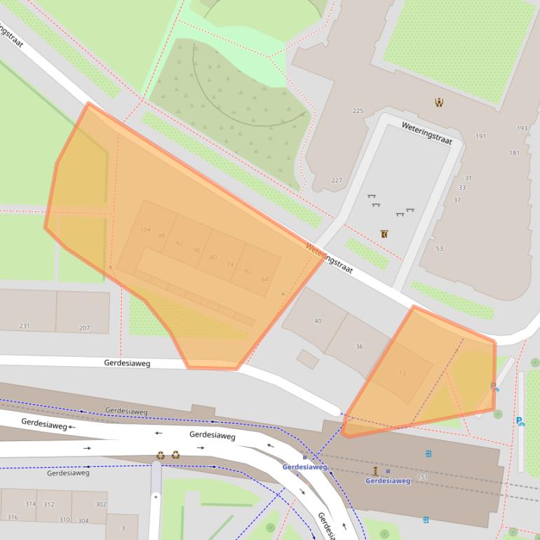 Kaart van postcodegebied 3061PR.