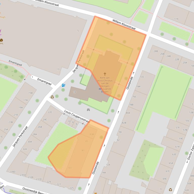 Kaart van postcodegebied 3061SN.