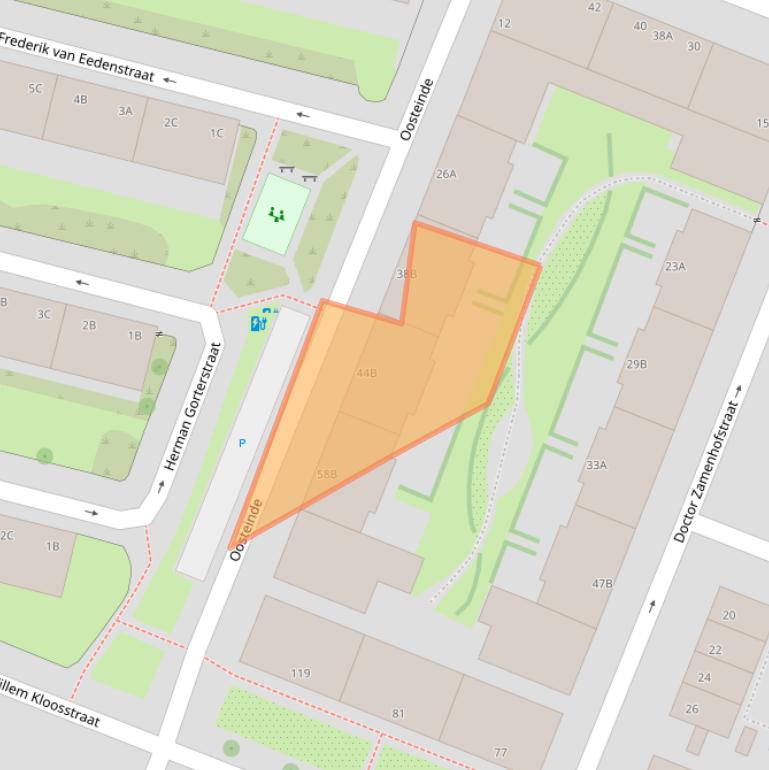 Kaart van postcodegebied 3061ST.