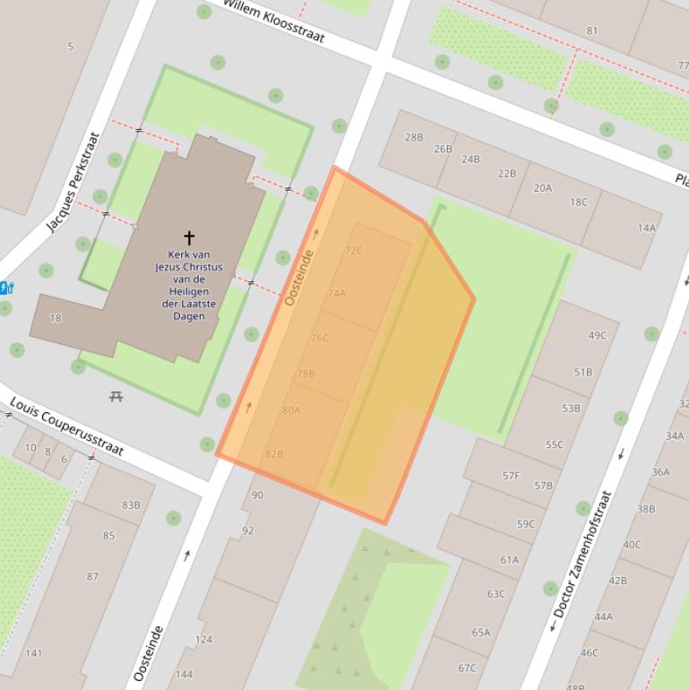 Kaart van postcodegebied 3061SV.