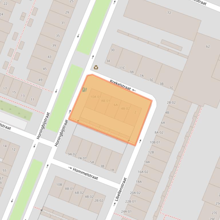 Kaart van postcodegebied 3061VD.