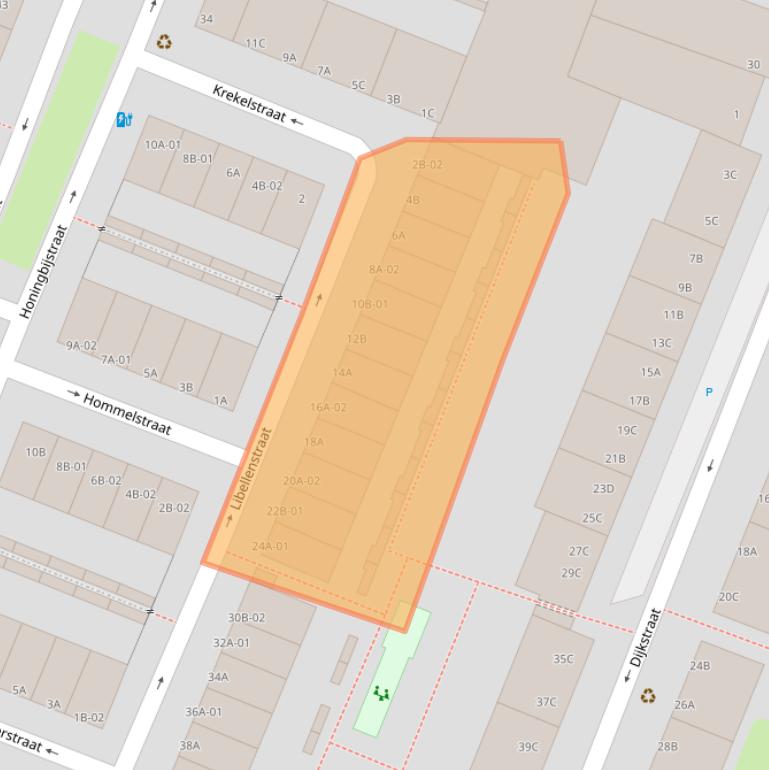 Kaart van postcodegebied 3061VE.