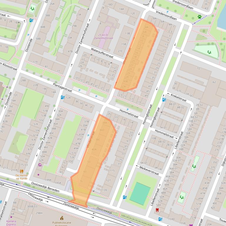 Kaart van postcodegebied 3061VM.