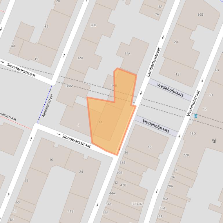 Kaart van postcodegebied 3061WC.