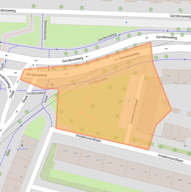 Kaart van postcodegebied 3061WV.