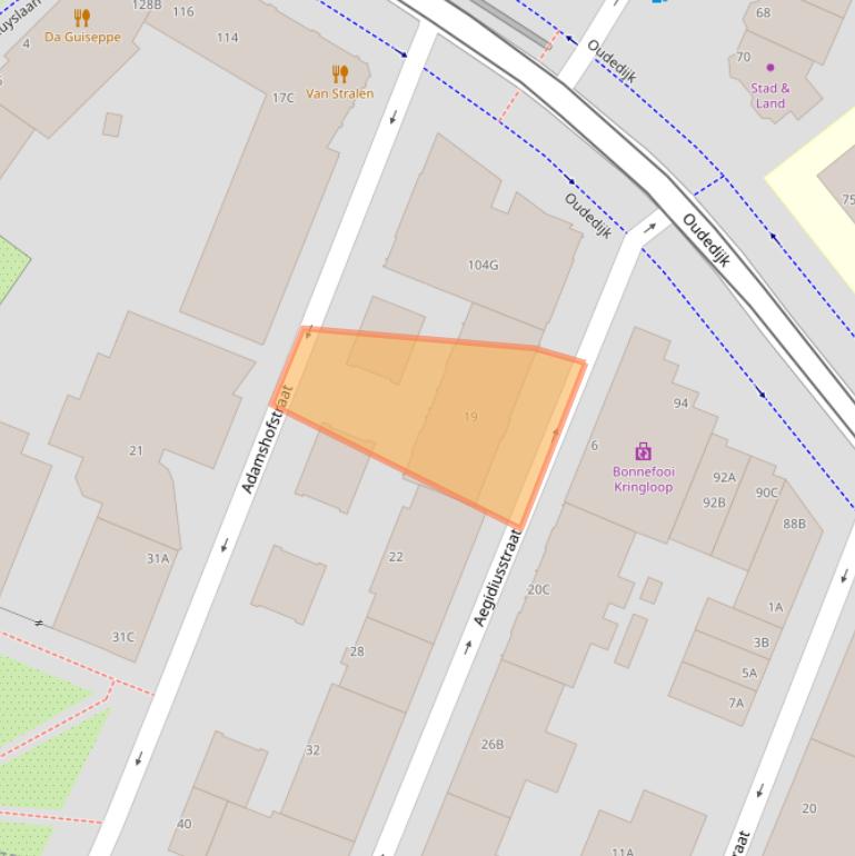 Kaart van postcodegebied 3061XA.