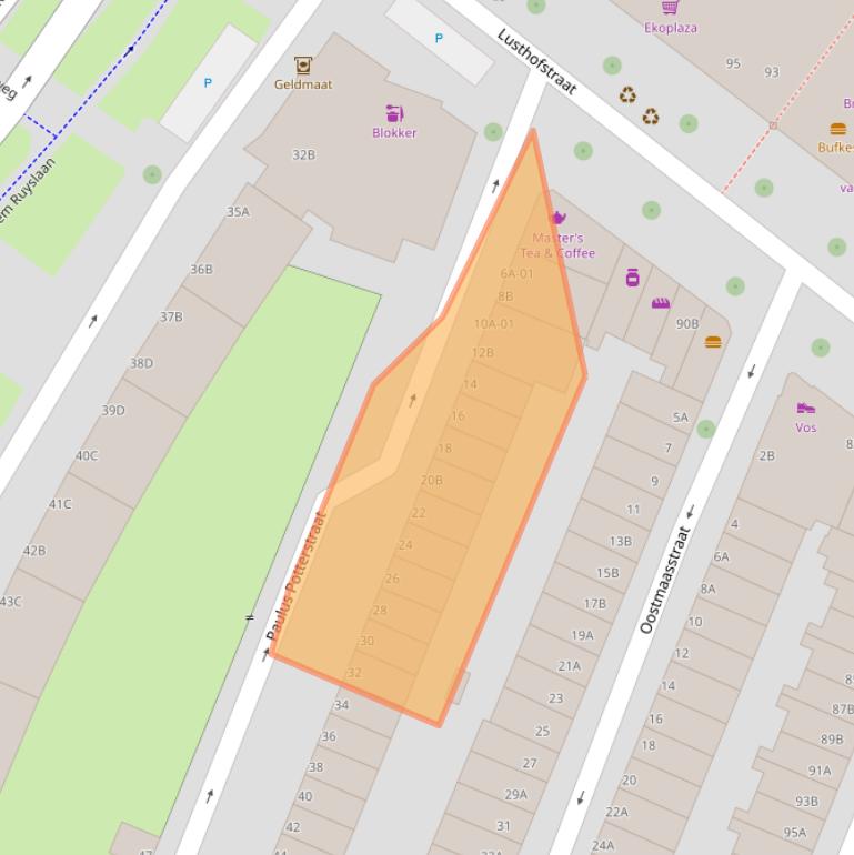 Kaart van postcodegebied 3061ZV.