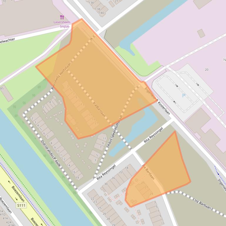 Kaart van postcodegebied 3062BC.