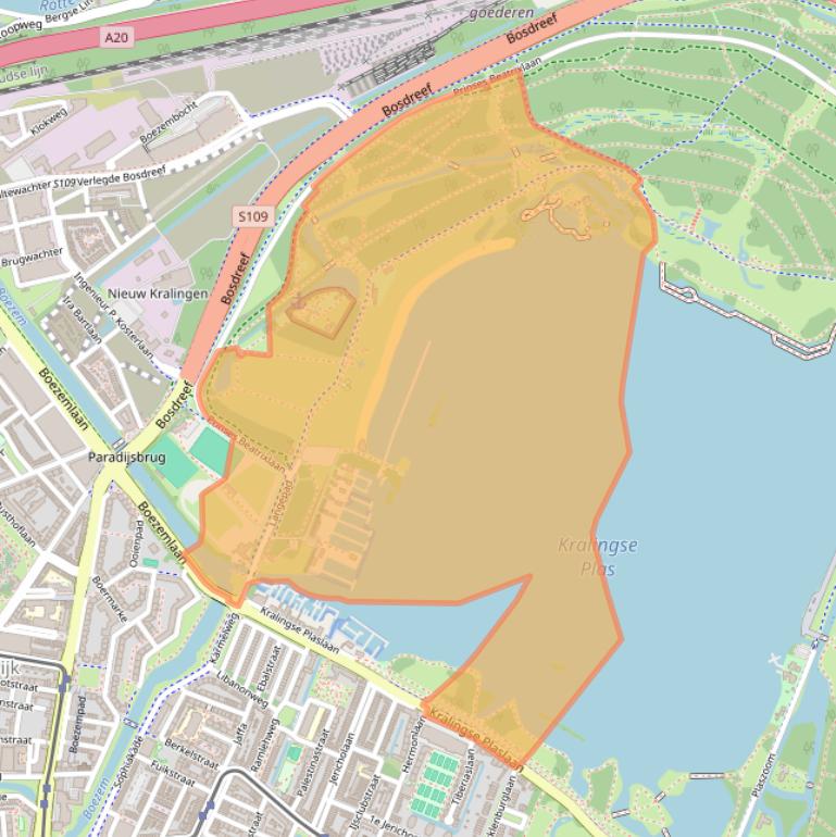 Kaart van postcodegebied 3062CJ.
