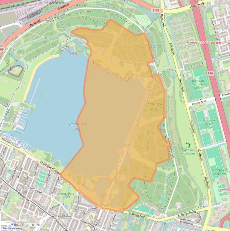 Kaart van postcodegebied 3062CL.