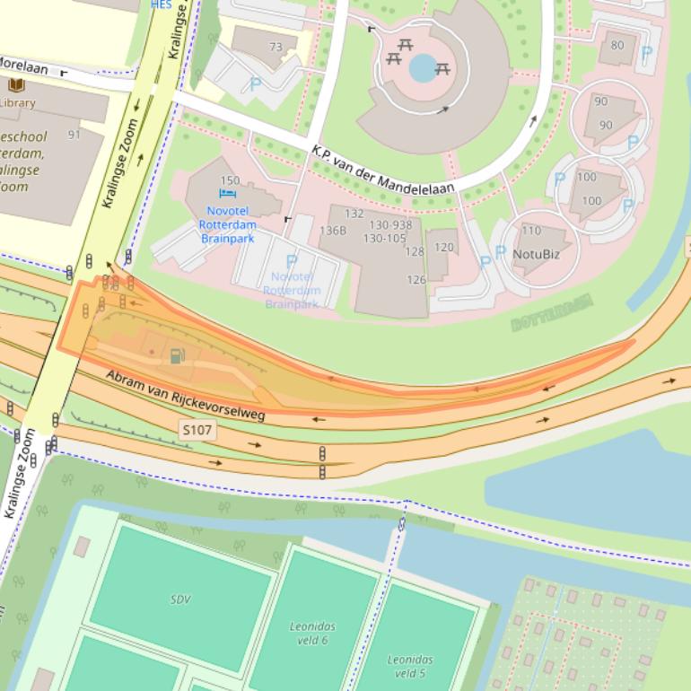 Kaart van postcodegebied 3062CX.