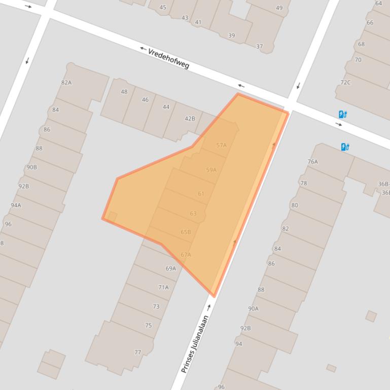 Kaart van postcodegebied 3062DE.