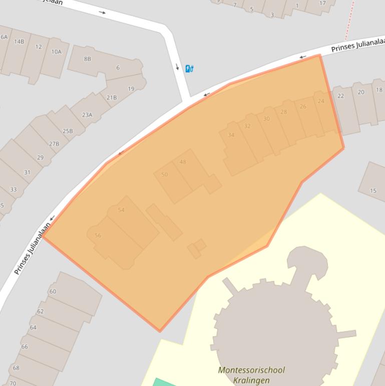 Kaart van postcodegebied 3062DJ.