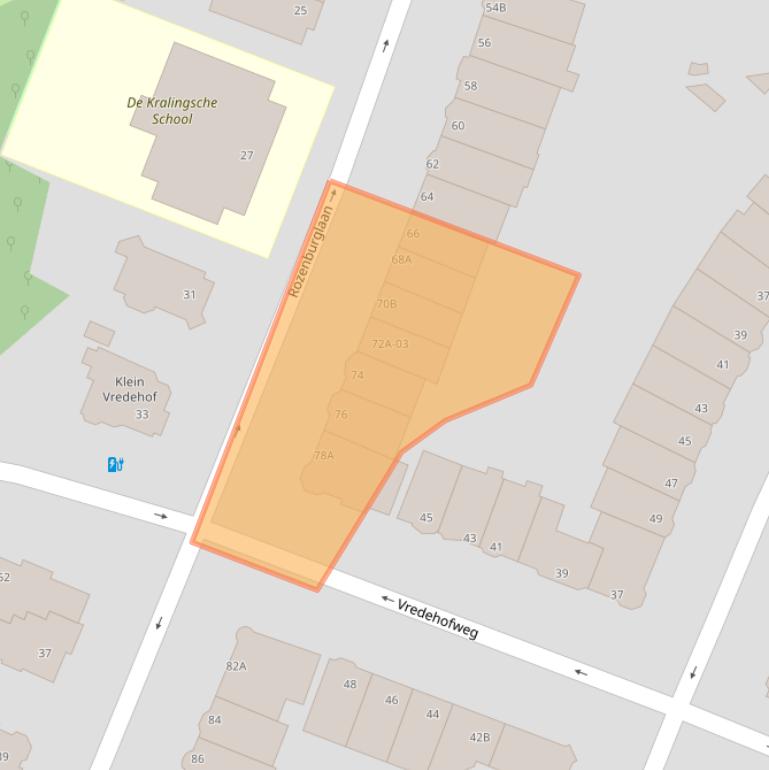 Kaart van postcodegebied 3062EG.