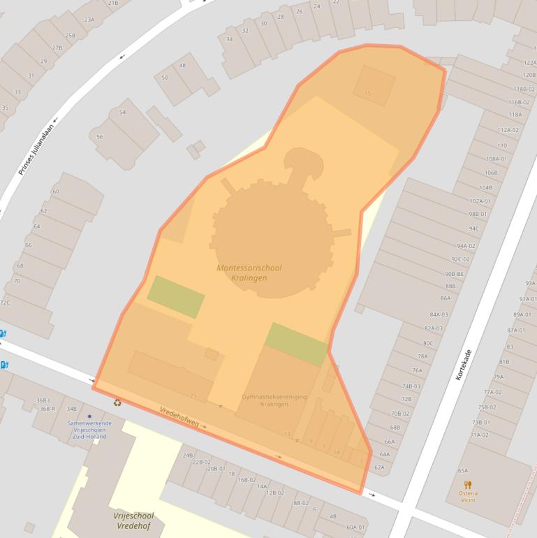 Kaart van postcodegebied 3062EK.