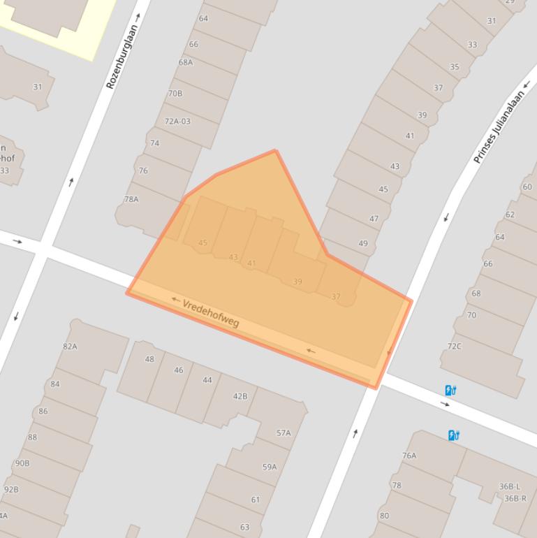 Kaart van postcodegebied 3062EL.