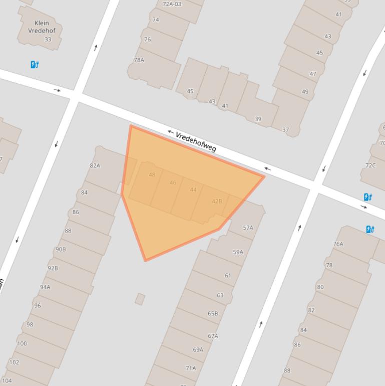 Kaart van postcodegebied 3062ER.