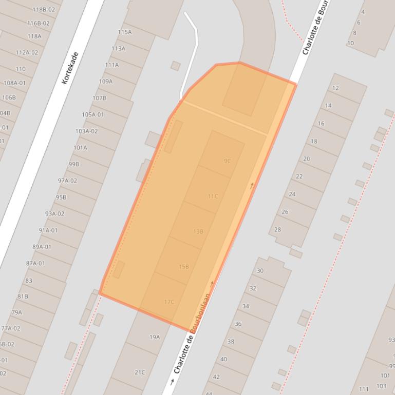 Kaart van postcodegebied 3062GA.
