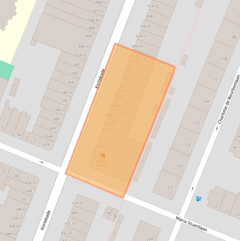 Kaart van postcodegebied 3062GN.