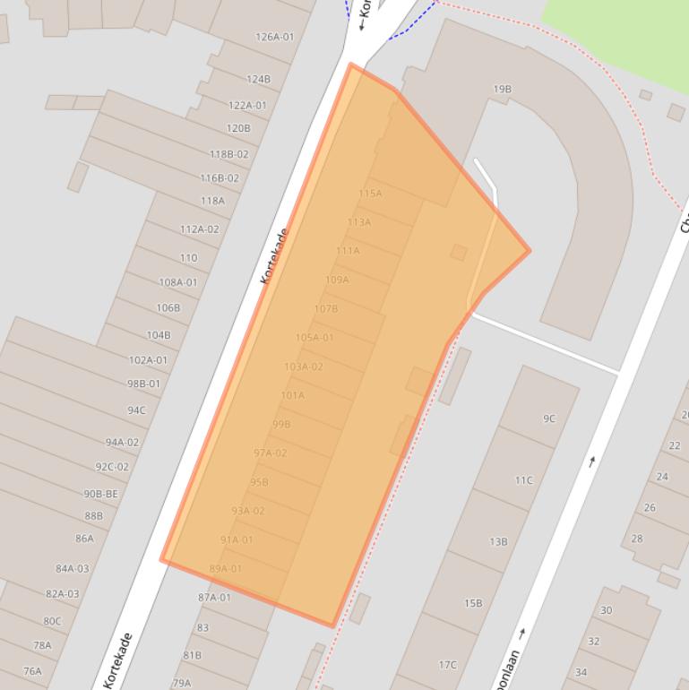 Kaart van postcodegebied 3062GP.