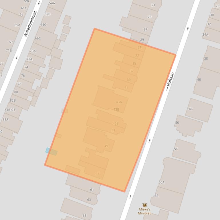 Kaart van postcodegebied 3062JB.