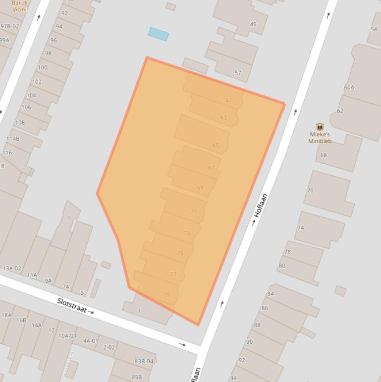 Kaart van postcodegebied 3062JC.