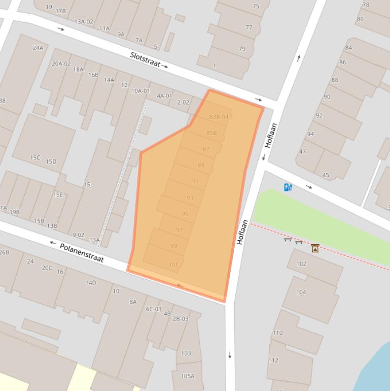 Kaart van postcodegebied 3062JD.